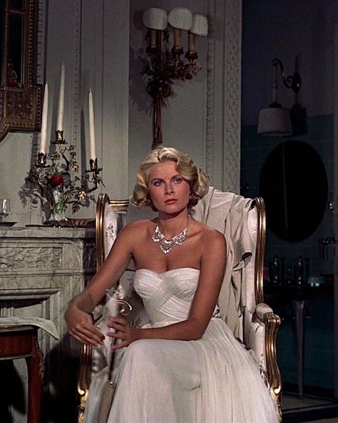 To Catch a Thief (1955) dir. Alfred Hitchcock High Society Movie, Helen Rose, Grace Kelly Style, To Catch A Thief, Princess Grace Kelly, Cary Grant, Princess Grace, Blair Waldorf, Black Tie Wedding