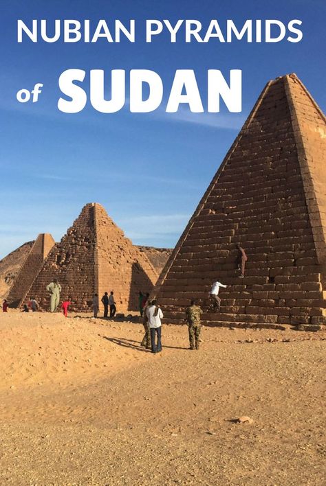 The Nubian pyramids in Sudan are the most off the beaten track pyramids you will ever visit. This guide will help you how to find each one of them Nubian Pyramids, Ancient Nubia, Africa Itinerary, Africa Travel Guide, Visit Africa, Travel Africa, Africa Destinations, The Compass, Architectural Styles