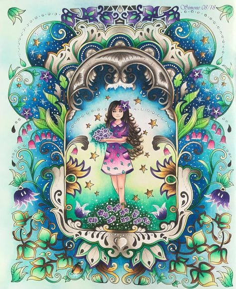 |Werbung| 🦋 Finally finished my first Ivy of Ivy and the inky butterfly by @johannabasford 🌸👏🏻🌸 I was so scared to mess her up but I‘m very… | Instagram Ink Butterfly, Ivy And The Inky Butterfly, Magical Jungle Johanna Basford, Joanna Basford Coloring, Johanna Basford Secret Garden, Magical Jungle, Butterfly Coloring, Book Maker, Mandala Art Therapy