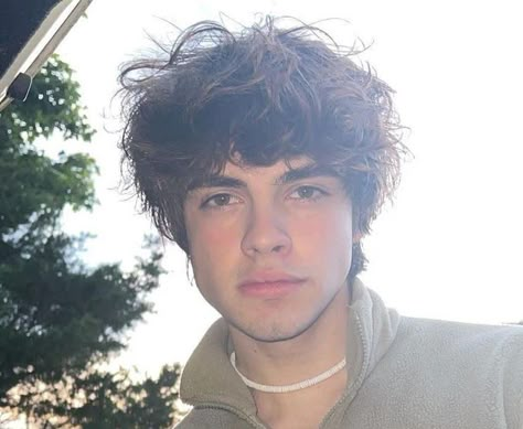 Dylan Latham Perm, Dillon Latham Hair, Tiktok Hair Men, Dillon Latham Perm, Hair Change, Hair Goal, Wavy Hair Men, Tiktok Star, Online Images