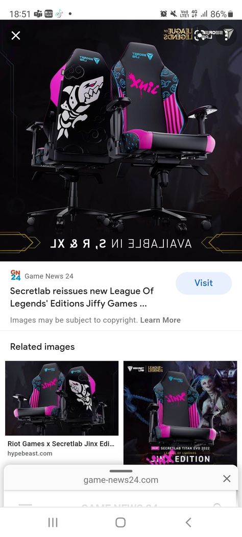 Jinx Gaming Chair, Secret Lab, Office Inspo, Arcane League Of Legends, Riot Games, Gaming Chair, League Of Legends, Random Stuff, Lab