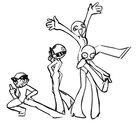 Body Bases Friend Group, Bsf Drawing Poses, Pose Reference Drawing 4 Friends, Friend Base Pose Reference, 3 Ppl Poses Drawing, Body Base Drawing 3 Friends, Group Sketch Poses 4 People, Friend Drawing Base Duo, Funny Bases 4 People