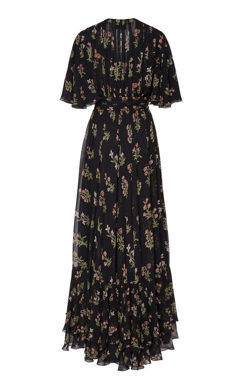 Giambattista Valli Floral Surplice Silk Maxi Dress Latest Traditional Dresses For Women, Traditional Dresses For Women, Latest Traditional Dresses, Fashion Tricks, Latest Fashion Trend, Silk Maxi, فستان سهرة, Silk Maxi Dress, Giambattista Valli