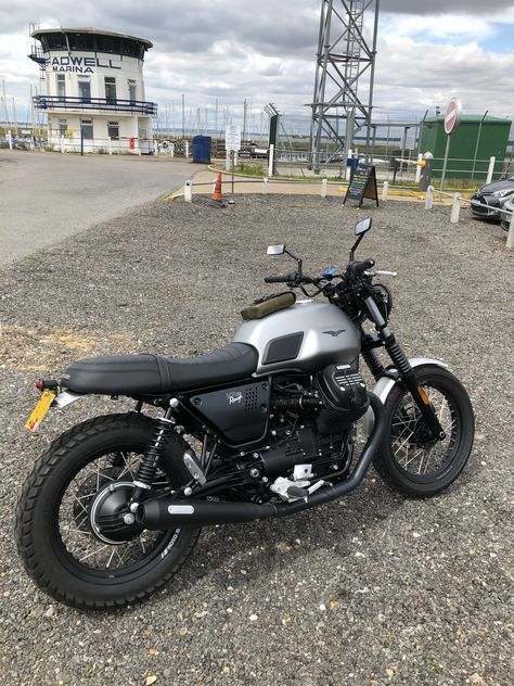 Moto Guzzi V7 Rough Moto Guzzi V7 Scrambler, Thunder Design, Honda Dominator, Moto Guzzi Cafe Racer, Moto Guzzi V7, Triumph Rocket, Led Motorcycle Headlight, Triumph Bikes, Moto Cafe