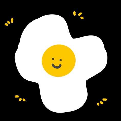 Smiley sunny egg with sparkle Sunny Side Up Eggs Aesthetic, Eggs Aesthetic, Sunny Side Up Eggs, Sunnies, Abc, Egg, Quick Saves