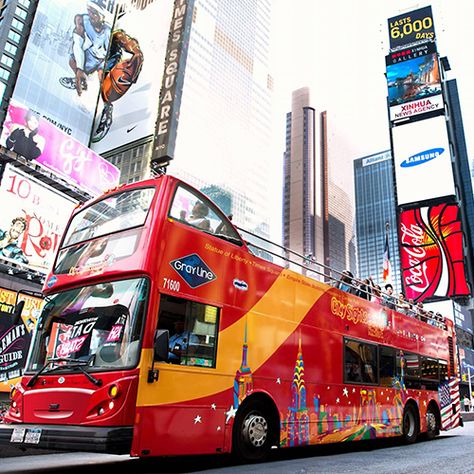 Hop On Hop Off New York Bus Tour Nyc Sightseeing, Nyc Attractions, Nyc Tours, Sightseeing Bus, Bus Tour, New York Tours, Tour Bus, Bus Tickets, Ellis Island