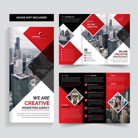 Brochure Design For Products, Red Brochure Design, Creative Brochure Design, Photoshop Poster Design, Brochure Design Ideas, Corporate Event Design, Business Brochure Design, Brochure Design Creative, Trifold Brochure Design