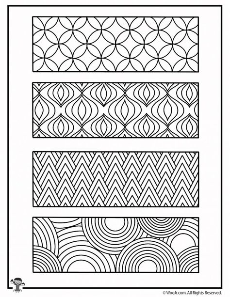 Printable Coloring Bookmarks | Woo! Jr. Kids Activities : Children's Publishing Printable Coloring Bookmarks, Coloring Bookmarks Free, Free Printable Bookmarks, Coloring Pages For Grown Ups, Bookmark Craft, Coloring Bookmarks, Adult Coloring Designs, Pattern Coloring Pages, Bookmark Template