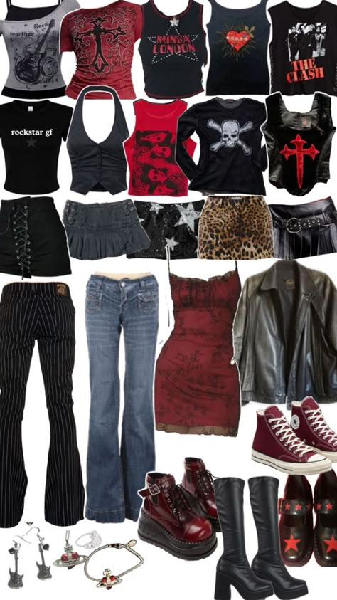 Nancy Downs Outfit, Rockstar Girlfriend Style, Rockstar Aesthetic Outfits, 2000s Alt Fashion, Thrift Ideas, Rockstar Girlfriend, Downtown Outfits, Girlfriend Style, Fashion Top Outfits