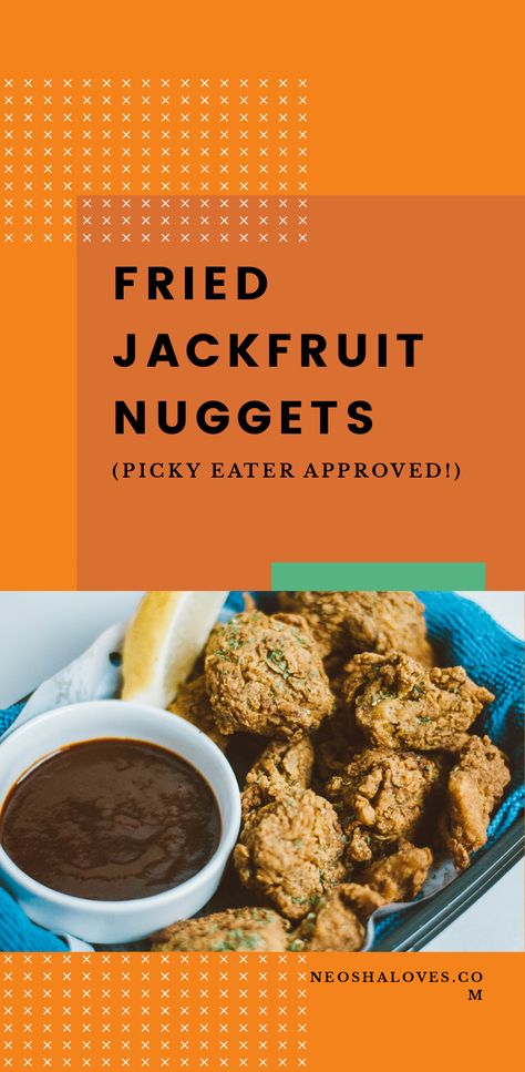 Jackfruit Nuggets, Fried Jackfruit, Jackfruit Chicken, Jackfruit Recipe, Vegan Pulled Pork, Jackfruit Recipes, Vegan Fries, Bbq Sandwich, Bombe Recipe