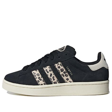 (WMNS) adidas Campus 00s 'Black Leopard' ID7039 Adidas Campus Cheetah, Shoes To Add To Your Christmas List, Adidas Cheetah Shoes, Shoes Christmas List, Shopping Wishlist Aesthetic, Shoes For Christmas List, Cheetah Print Adidas, Black Campus 00s, Adidas Campus Leopard