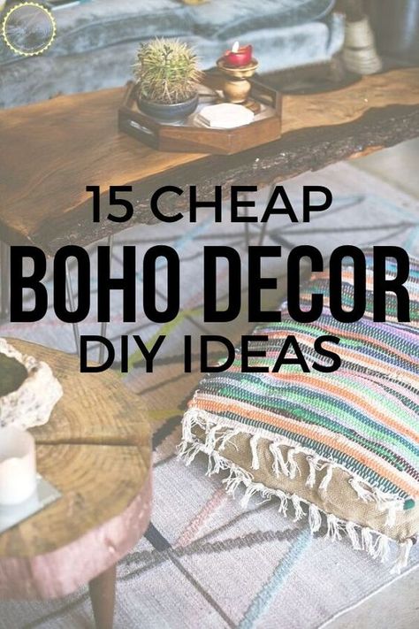 Love boho chic decor? check out these easy home decor ideas on a budget and see how you can add boho to your home decor. These DIY projects and crafts are perfect for your wall, bedroom and living room decor. #diy #bohodecor #homedecor Cheap Boho Decor Ideas, Boho Decor Diy, Boho Floor Pillows, Boho Decorating, Cheap Boho, Boho Decor Ideas, Easy Home Decor Ideas, Boho Ideas, Boho Crafts