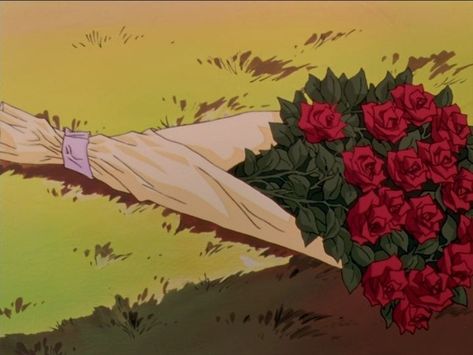 Lofi Art, Studio Ghibli, Roses, Red, Art