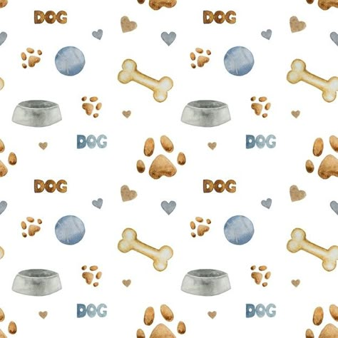 Dog Paw Art, Dog Treat Packaging, Pet Grooming Business, Hearts And Bones, Wheaton Terrier, Bone Pattern, Dog Scrapbook, Dog Grooming Shop, Dog Bandanna