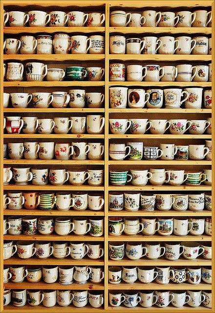 collection » This will be me someday! I get a mug from every new place I travel to! Kabinet Dapur, Mug Display, Coffee Station, Different Kinds, Displaying Collections, Cups And Mugs, Ceramic Mugs, Coffee Bar, Tea Time