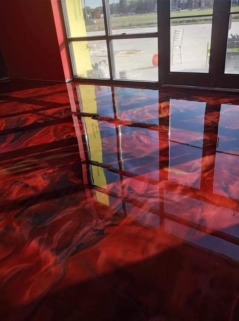 Red Epoxy Floor, Resin Flooring Epoxy, Epoxy Garage Floor Ideas, 3d Epoxy Floor Designs, 3d Epoxy Floor, Garage Floor Ideas, Epoxy Garage Floor, Epoxy Floor Designs, Epoxy Floor 3d