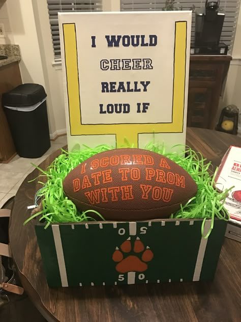 Rugby Promposal Ideas, Prom Posals Ideas For Him Football, Football Promposal Ideas, Hoco Proposals Ideas Football And Cheer, Rugby Promposal, Promposal Ideas Football, Sadie Hawkins Proposals Football, Promposal Ideas For Him Football, Football Dance Proposal