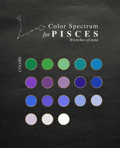 Witches of Insta on Instagram: “What zodiac sign shall we post next? 😉” Pisces Hair Color, Pisces Makeup Zodiac Signs, Pisces Colours, Pisces Color Palette, Zodiac Color Palette, February Inspiration, Pisces Aesthetic, Pisces Color, Venus Palette