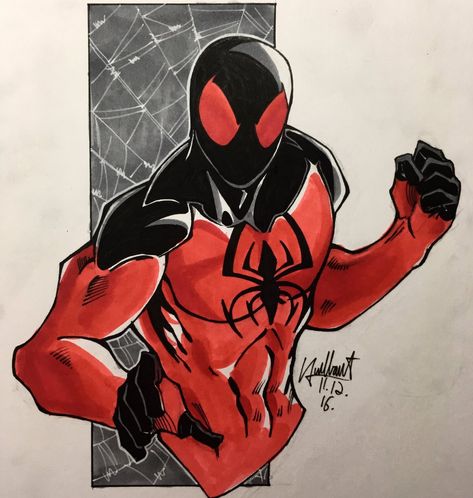 The Scarlet Spider, Kaine Parker, Scarlet Spider Kaine, Arte Nerd, Scarlet Spider, Spiderman Art Sketch, New Warriors, Spiderman Artwork, Cartoon As Anime