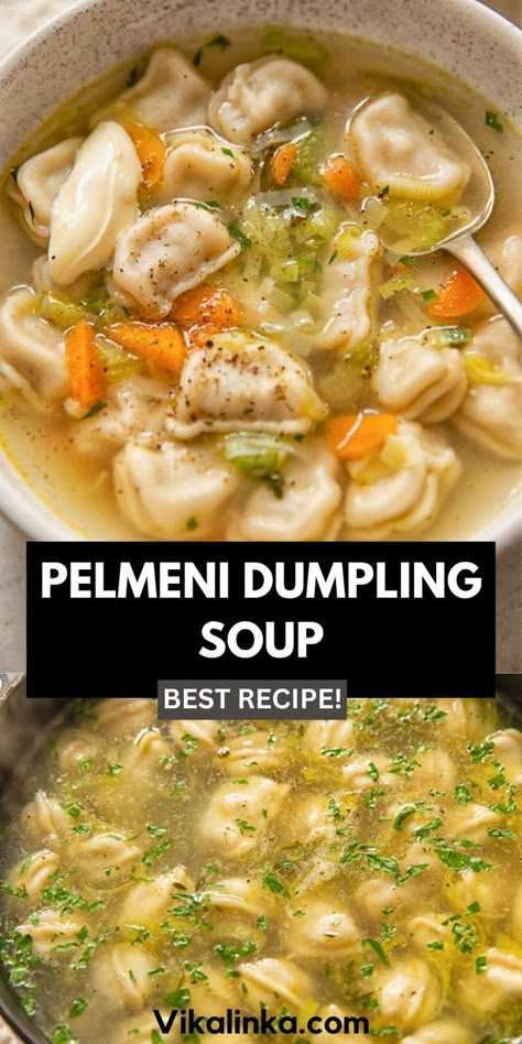 Dumpling Soup, Dumplings For Soup, Dumpling Recipe, European Food, Russian Recipes, Hearty Soups, Chicken And Dumplings, Homemade Soup, Delicious Soup