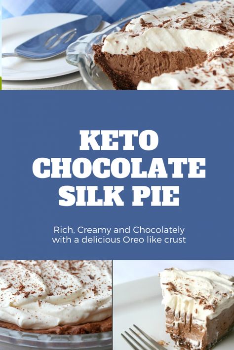 Keto Chocolate Mousse Pie, Keto Chocolate Pie Recipes, Keto Pudding Pie, Low Carb Chocolate Pie, Low Carb Birthday Dessert, Keto Custard Pie, Keto No Bake Pie, Low Carb Pie Recipes, Keto Pies Recipes Easy