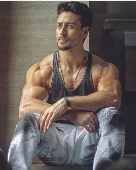 Image may contain: 1 person, sitting and indoor Baaghi 2 Wallpaper, Tiger Shroff Body Wallpaper, Tiger Shroff Body, Salman Khan Photo, Bollywood Pictures, Tiger Shroff, Actor Picture, Big Muscles, Tiger Woods