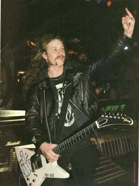 ~HETFIELD~ James Hetfield, Metallica, A Man, Long Hair, Guitar, Hair, Leather