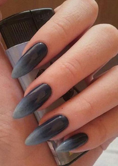 Acrylic Nails Natural, Ombre Nail Art, Ombre Nail Art Designs, Witchy Nails, Solid Color Nails, Ombre Nail, Edgy Nails, Grunge Nails, Nails Polish