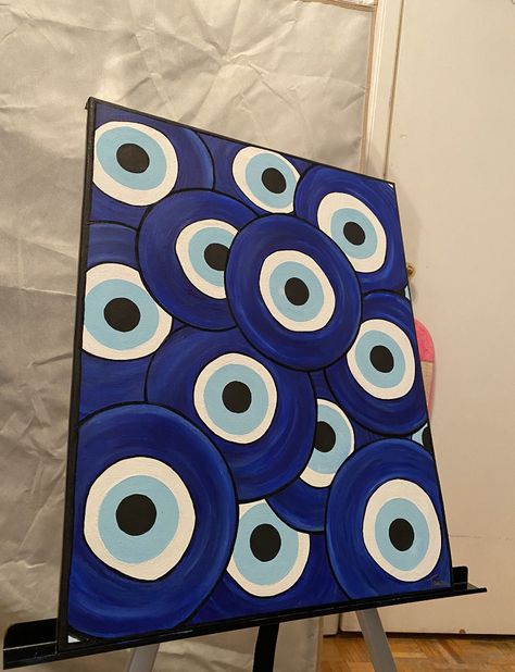 Blue Canvas Painting Ideas, Blue Themed Paintings, Blue Background Painting Ideas, Blue Art Aesthetic Painting, Blue Painting Aesthetic, Painting Ideas On Canvas Blue, Painting Ideas Blue, Blue Painting Ideas, Animal Paintings Acrylic