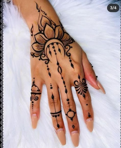 Diamond Henna Design, Witchy Henna, Tattoo Designs Henna, Henna Tattoo Design, Henne Tattoo, Cute Henna Designs, Tattoos Henna, Cute Henna Tattoos, Unique Henna