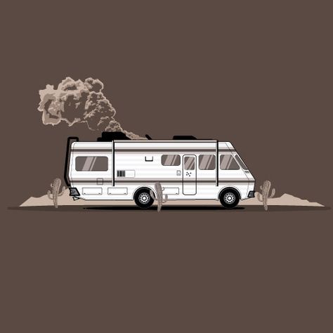 MET LAB RV on Behance Breaking Bad, Rv, Vector Art, Vector Illustration, Art