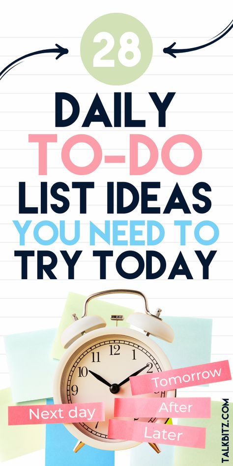 Today To Do List, To Do List Everyday, To Do Lists Ideas, Things To Do List, To Do List Daily Things To Do, Daily To Do List Ideas, Small Tasks To Do Everyday, To Do List Ideas, To Do List Bullet Journal