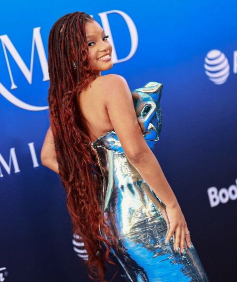 Halle Little Mermaid, Halle Bailey Hair, Mermaid World, Halle Bailey Little Mermaid, Ariel Hair, Mermaid Braid, Chloe Bailey, Chloe X Halle, Halle Bailey