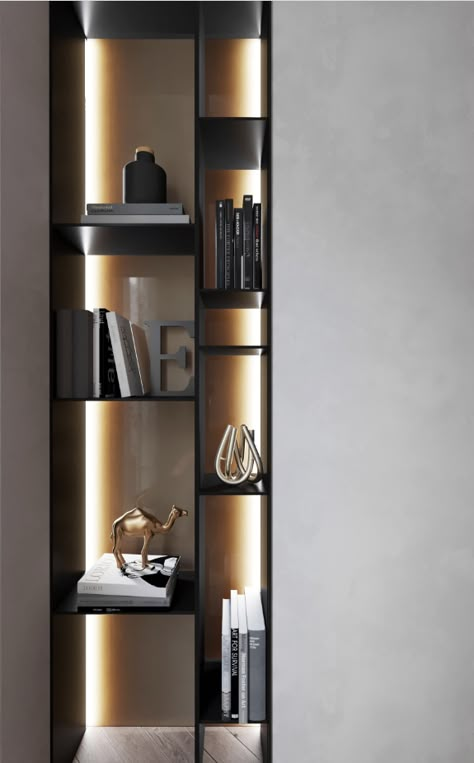 Luxury Shelves, Latest Living Room Designs, Luxury Closets Design, Shelving Design, Wall Shelves Design, Living Room Design Inspiration, Room Partition Designs, Luxury Bedroom Master, Living Room Design Decor