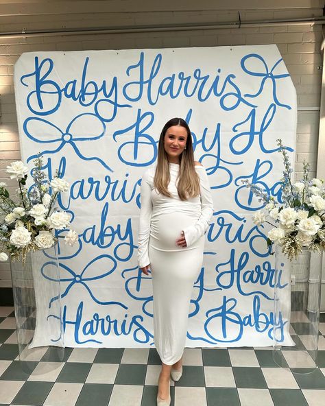 Blue backdrop for @mmaddisonharris 🩵 Spring 2024 is almost booked out, please get in touch if you’re after a custom backdrop or stationery for your next event 📧 #bychloejoy #weddingdecor #letteringlover #brisbanebrides #babyshowerideas #babyshowerdecor #babyshowerparty #babyboy #weddinginspiration #weddingsign #bridalshower #backdropwedding #weddingseason #weddingstationery #weddinginvitation Fabric Baby Shower Backdrop, Little Boy Baby Shower Themes, Baby Shower Mom Chair, Oh Boy Baby Shower Ideas, Classy Baby Shower Ideas, Baby Shower Aesthetic, Spring Baby Showers, Chic Baby Shower Ideas, Baby Shower Backdrop Ideas