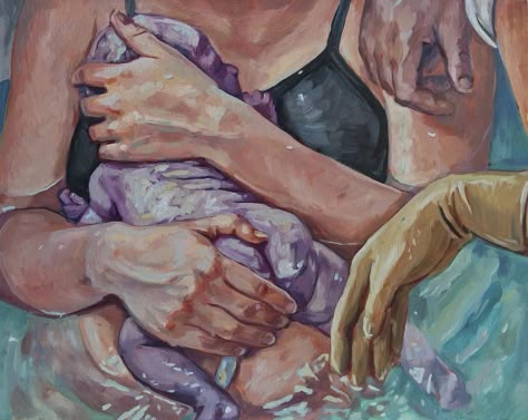 Birth Project Gallery – Amanda Greavette Birth Art, Pregnancy Art, Consciousness Art, Home Birth, Hello Baby, Baby Art, Mother And Baby, Beautiful Family, Etsy Baby