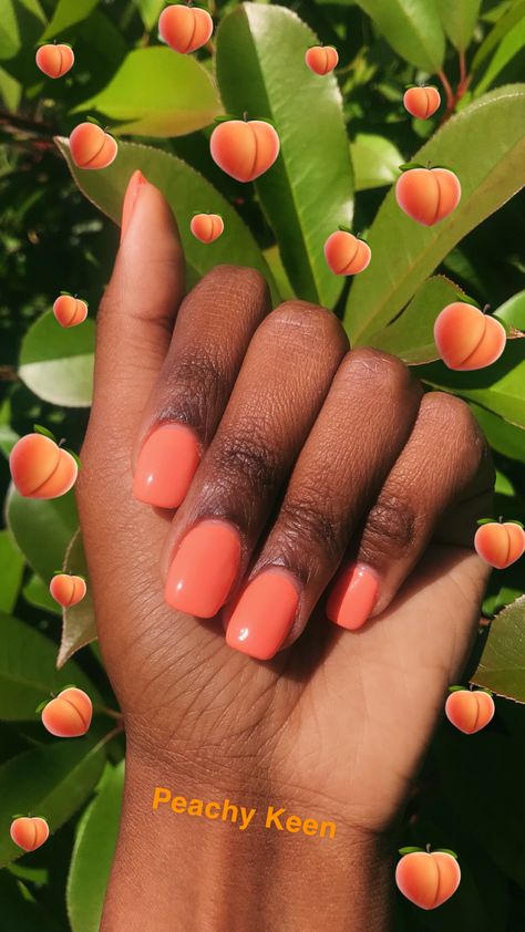 Peach Colored Nails, Graffiti Nails, Natural Nails Manicure, Trendy Nail Polish, Spring House, Peach Nails, Squoval Nails, Peachy Keen, Nails Only