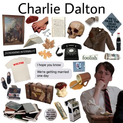 Charlie Dalton Aesthetic, Charles Dalton, Charlie Dalton, Oh Captain My Captain, Chaotic Academia, Captain My Captain, All The Young Dudes, Dead Poets Society, The Secret History