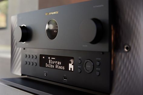 Marantz's Cinema series AV receivers are a stylish way to go 8K | Digital Trends Queen Greatest Hits, Marantz Receiver, 8k Ultra Hd, New Cinema, Home Theaters, Ready Player One, Home Theater Speakers, Stereo Amplifier, Music System