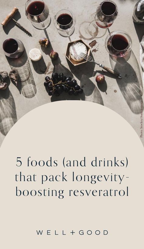 longevity resveratrol foods drinks Resveratrol Foods, Resveratrol Benefits, Trail Mix Recipes, Well And Good, Gene Expression, Prevent Aging, Healthy Aging, Food Source, Heart Healthy