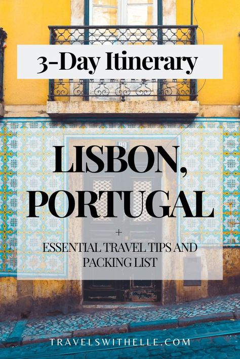 Lisbon Itinerary, Travel To Europe, Perfect Itinerary, Historical Monuments, Europe Travel Destinations, Europe Travel Tips, Lisbon Portugal, Travel Pins, Budgeting Tips