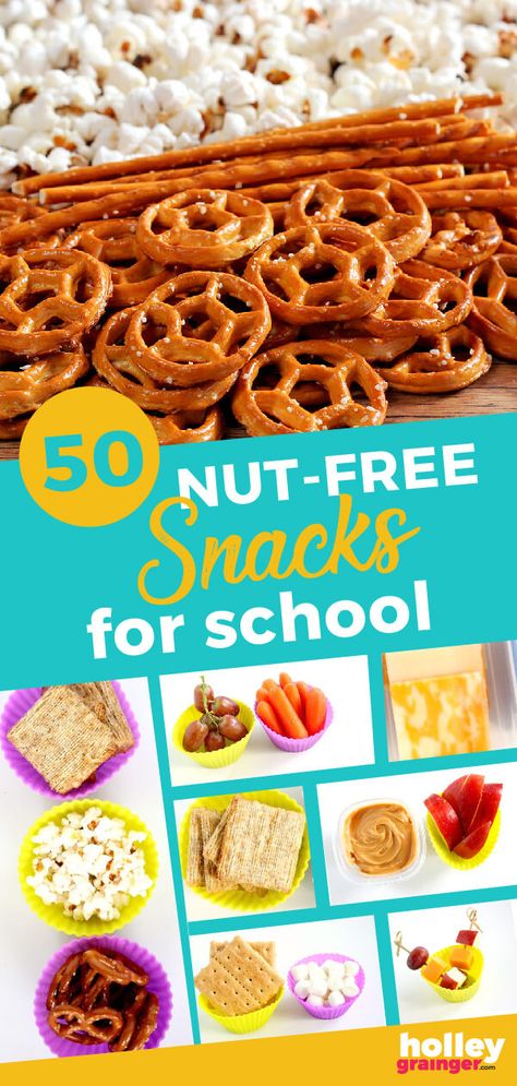 Nut Free Kids Snacks, Peanut Free Snacks, Safe School, Snacks For School, Snack List, Nut Free Snacks, Healthy School Snacks, Snacks List, Preschool Snacks