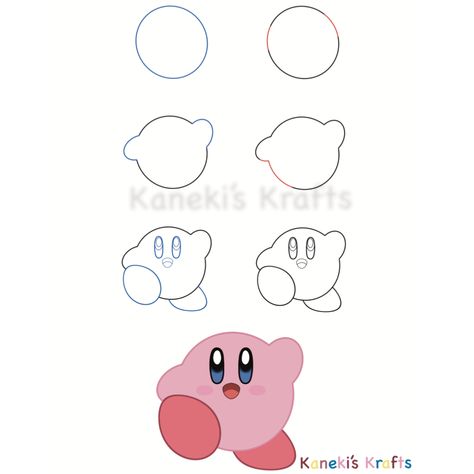 How to draw Kirby 😊 use #Kanekiskrafts if you use my tutorial, I’d love to see it and post it! 🖤 #kirby #kirbyfanart #kirbyart #kanekiskrafts #howto #howtodraw #kidstutorial #tutorial #tutorials #crafttutorial #arttutorial #drawingtutorial #simpletutorial #teacherresources #artresources #nintendo #nintendoart #artchallenge #artchallenges #arttutorials✏️🎨 #howtoart #digitalart #digitalillustration #digitalartist #nintendoswitch #gameart #kidscrafts #artforkids How To Draw Kirby Easy, Kirby Chalk Art, Kirby Drawing Ideas, Kirby Drawing Reference, Kirby Characters Video Games, Kirby Bookmark, How To Draw Kirby, Kirby Painting Canvas, Kirby Drawings Easy