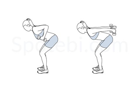 Dumbbell triceps kickback exercise guide with instructions, demonstration, calories burned and muscles worked. Learn proper form, discover all health benefits and choose a workout. https://www.spotebi.com/exercise-guide/dumbbell-triceps-kickback/ Tricep Kickbacks How To, Spotebi Workout, Dumbbell Tricep Kickbacks, Bicep And Tricep Workout On Cable Machine, Tricep Brachii Workout, Dumbbell Overhead Tricep Extension, Push Workout, Ab Workout Challenge, Tricep Kickback