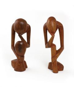 Home Decor - Home & Kitchen Thinking Statue, Facial Hair Growth, African Home, Jacaranda Tree, Men Art, Wood Artwork, African Home Decor, Wood Works, Brown Art