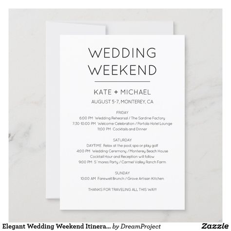 Wedding Weekend Itinerary, Itinerary Invitation, Weekend Itinerary, Beach Wedding Invitations, Invitation Wording, Wedding Rehearsal, Wedding Weekend, Wedding Announcements, Envelope Liners