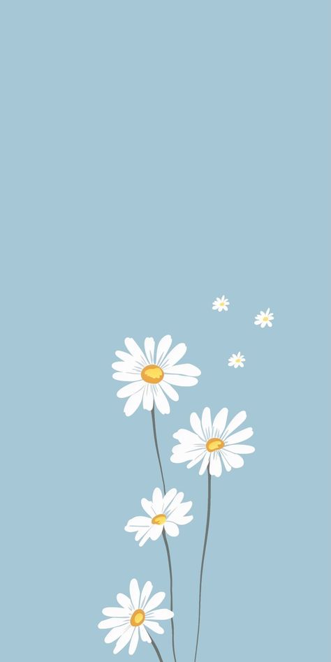 Spring Phone Wallpapers, Motivation Art, Cute Home Screen Wallpaper, Floral Wallpaper Iphone, Daisy Wallpaper, Style Wallpaper, Floral Wallpaper Phone, Simple Phone Wallpapers, Cute Flower Wallpapers