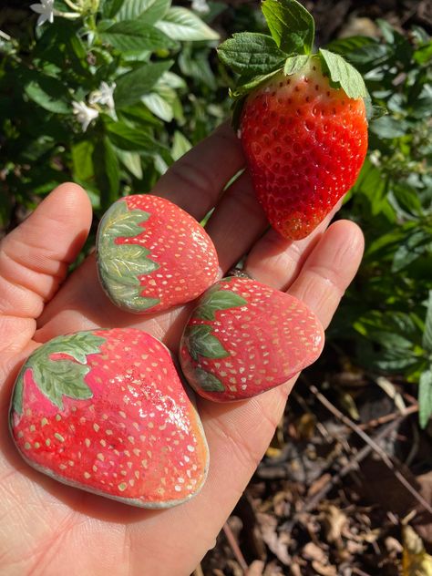 Strawberry Rocks, Unique Christmas Stockings, Strawberry Fields Forever, Bride Party, What A Wonderful World, Rock Wedding, Mud Kitchen, Berry Fruit, Art Rock