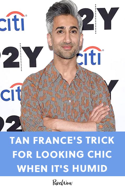 Tan France’s Tricks for Looking Chic When It’s Humid Will Save You This Summer #purewow #style #exclusive #tan france #fashion #queer eye Queer Eye Fashion, Bohemian Outfit Ideas, Wedding Photos Beach, Jackets Cute, Easy Summer Dinner, Celebrity Wedding Photos, Tan France, Summer Dinner Party, Bohemian Outfit