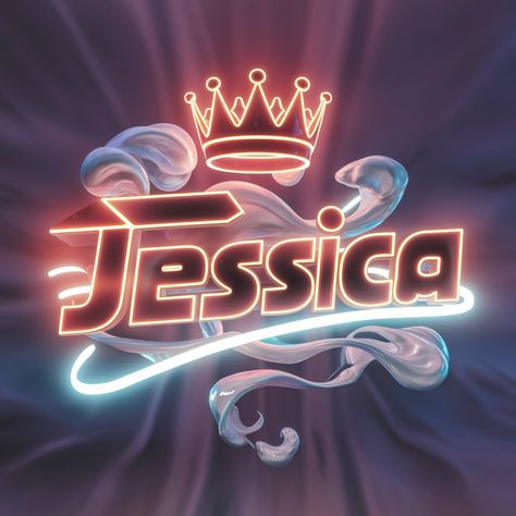 Jessica Name Wallpaper, Jessica Name, Android Design, Love Pink Wallpaper, Graffiti Writing, 3d Render, Neon Lights, Name Art, Pink Wallpaper